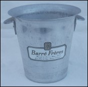 Champagne White Wine Ice Bucket Cooler Barre 1970