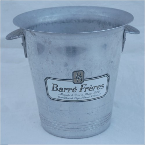 Champagne White Wine Ice Bucket Cooler Barre 1970