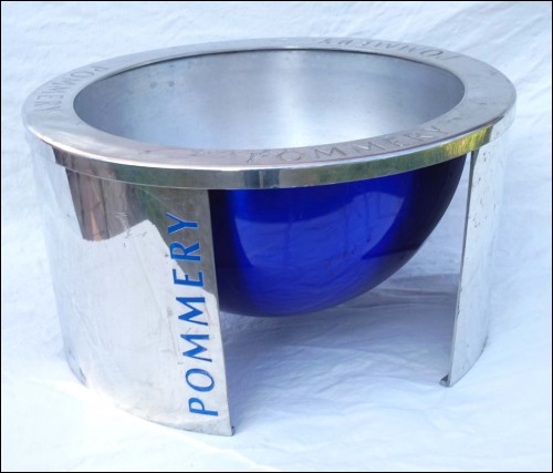 POMMERY French Champagne Magnum Ice Bucket Cooler Chromium