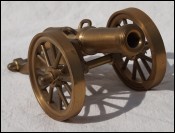 Cannon Brass Miniature Desk French Empire Style C
