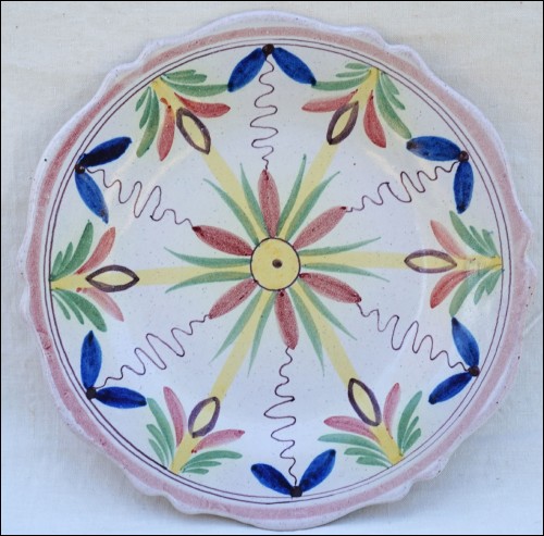 Faience Decorative Plate Malicorne no Quimper
