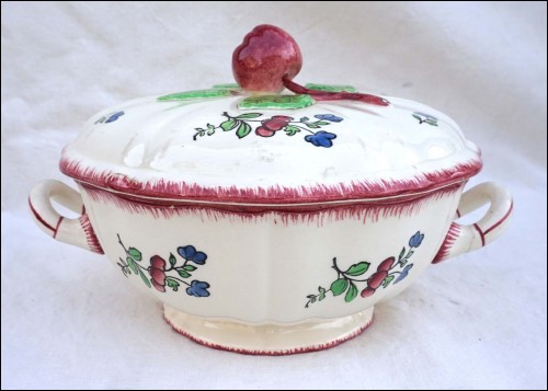 Small Tureen Vegetable Serving Dish Lorraine Model Faience Gien
