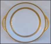 TH. HAVILAND LIMOGES Gold Porcelain Round Dish 1894 -1931