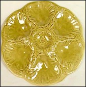 Oyster Plate French Majolica Gien Mastic