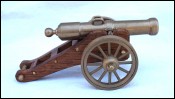 Cannon Brass Desk Empire Style Paperweight Hand Crafted J