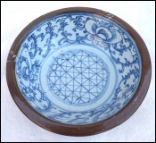 Batavian Bowl Qing Period Late 19th C for Repair