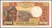 DJIBOUTI Paper Money 1000 Francs 1979