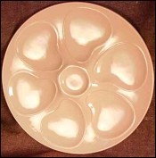 Rose Oyster Plate Longwy France