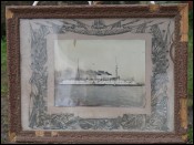 Pacific Navy Catinat Protected Cruiser Framed Photo