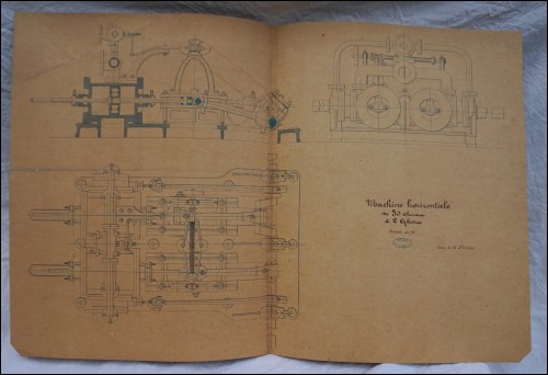 1867 Paris Universal Exhibition Horizontal Steam Engine Henri Flaud