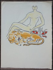 Kees Van Dongen Lion Original Lithograph 1951