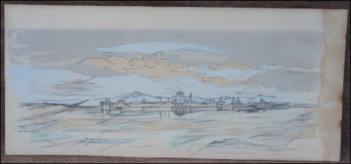 Landscape Jacques Villon Cubist Lithograph Virgil 1953