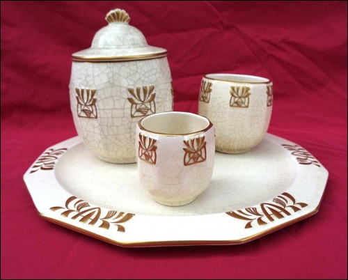 ORCHIES SECESSIONIST Tobacco Set E L'Hermine Declercq 1890