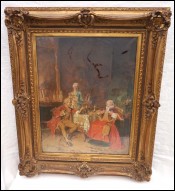 Bernard Louis Borione Entretainment Tea Eminence Catholic Pastel/Canvas