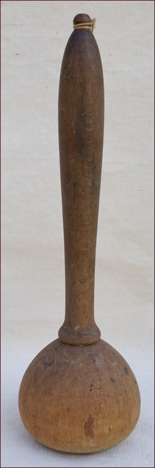 Italian Wooden Pestle Pestollo Pesto Cookware Folk Art