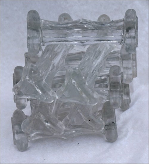 French Pressed Glass 9 Knife Rest 1950