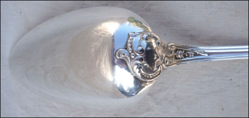 Silver Plate Large Serving Spoon Louis XV style Paris 1910
