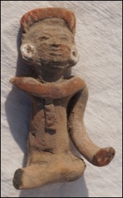 Pre Colombian Mesoamerican Teotihuacan Maya Figure Terracotta 250-950 AD