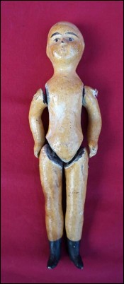 Antique Articulated  Wooden Doll Germany ? Early 19th C