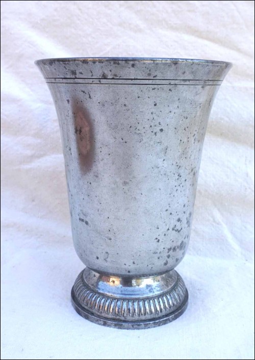 French Art Deco Urn Vase Beer Stein Pewter Leboeuf 1930