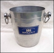 Aluminum Champagne Ice Bucket Cooler Bricout Avize 1950