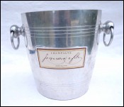Aluminum Champagne Cooler Ice Bucket Jacquesson
