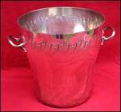 RAVINET D ENFERT Vintage French Silver Plate Ice Bucket Cooler Champagne