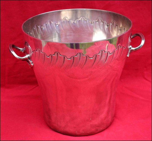 RAVINET D ENFERT Vintage French Silver Plate Ice Bucket Cooler Champagne