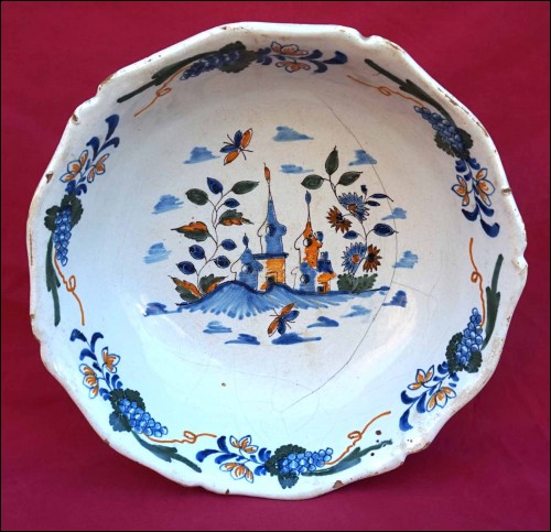 Saladier Faïence Nevers Nivernais Decor Persan XIX siècle