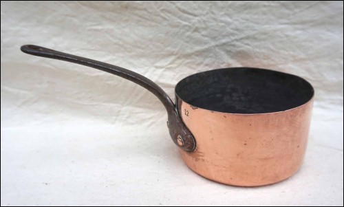 Chef Cookware Sauce Pan Tin  Lined Iron Handle Ø 5