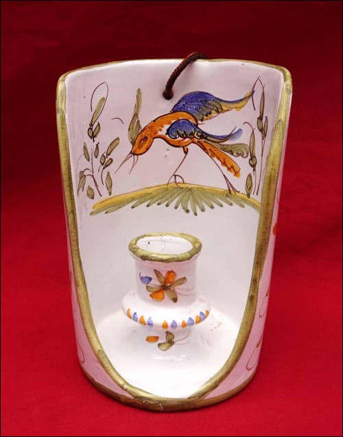 Martres TOLOSANE Wall Candle Holder Sconce Bird Flowers