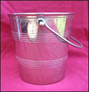 French Ice Bucket Cooler Chromium Plated
