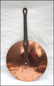 Chef Cookware Tin Lined Copper Lid Ø 9 7/8