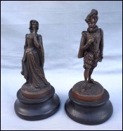 Bronze Henri IV and Maria de Medici Sculpture Figure Circa 1830