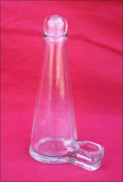Pressed Glass Bird Water Feeder Abreuvoir 19th C