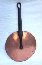 Chef Cookware Tin Lined Copper Lid Ø 7 5/8 Iron Handle