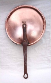 Chef Cookware Tin Lined Copper Lid Iron Handle Mono CB Ø 10