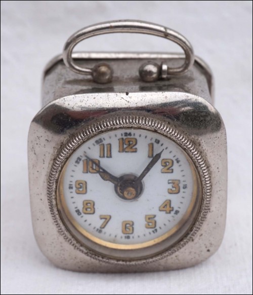 WECKER GERMAN Travel Alarm Clock Chromium Plated DRP GM 1940