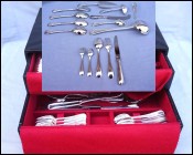 Silverplate Flatware Set 12Pl Settings Serving Sets 68 Pcs Senlis Model P Meurgey Paris