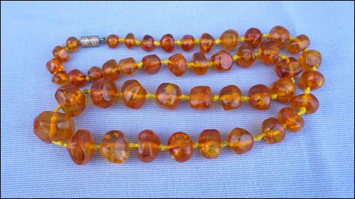 Vintage Baltic Butterscotch Egg Yolk Amber 25 1/2
