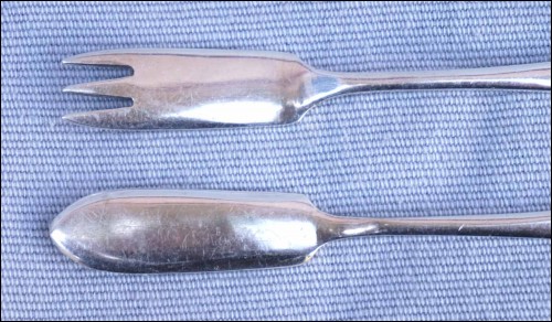 Mappin & Webb Fork Knife Serving Set Butter Cheese 4