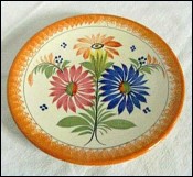 Flower Plate Henriot Quimper