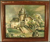 Gouache Windmill Quimper Ben