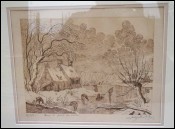   Winter on the Lake Framed French Etching JC Lalouette Signed Numbered Dated 1982