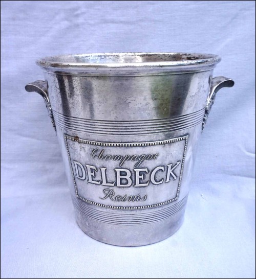 ART DECO Delbeck Champagne Ice Bucket Cooler Silverplate Argit 1930