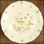 French Revolution Plate Majolica Rooster