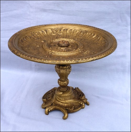 French Rococo Louis XV Style Tazza Bronze Late 19th C