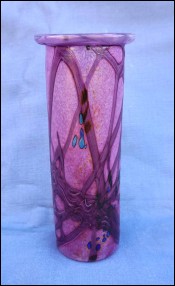 Colver French Cameo Glass Vase Alice Giraud Vase 1970's Signed