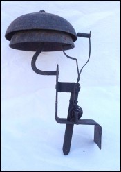 Antique Door Double Bell French Shop Store Entrance Exit Wrought Iron 1900