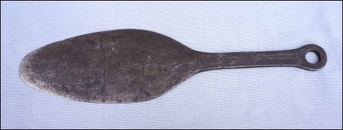 Cooking Wrought Iron Bread Pie Pancake Paddle Peel Brittany Late 19th C